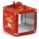 Confectionery box with a window, a chest, New Year's Post, 20 x 20 x 20 cm,