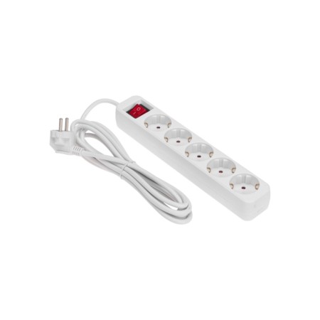 Extension cord Standard 5 nests, 3m, 3x1.0mm², s/h, with a switch, white rexant-1