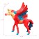 Figure "World of Fantasy: Red Foal of the Sable with Wings"