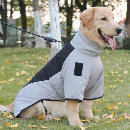 Jacket for large dogs, membrane, 2xl (DS 45, Osh 45, OG 63cm), gray-black-1