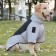 Jacket for large dogs, membrane, 2xl (DS 45, Osh 45, OG 63cm), gray-black