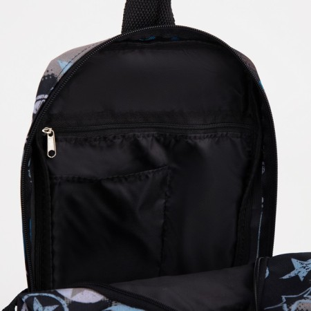 Baby backpack on lightning, 2 outer pockets, black color-3