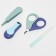Children's manicure set (scissors, kniper, saw, tweezers), blue color