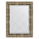 Mirror with engraving in the baguette frame, silver bamboo 73 mm, 53x71 cm