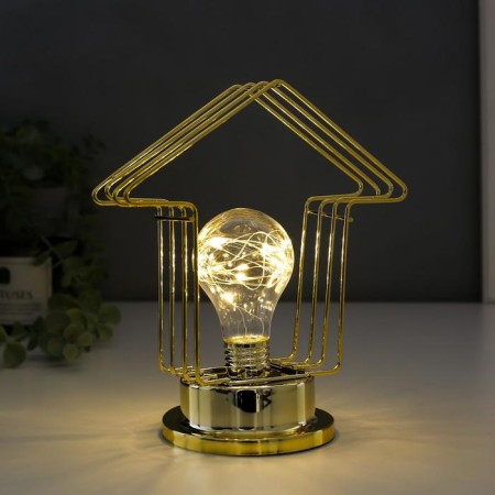Night Loft 16459/1 LED from batteries 3haa gold 10x10x20 cm Risalux-1