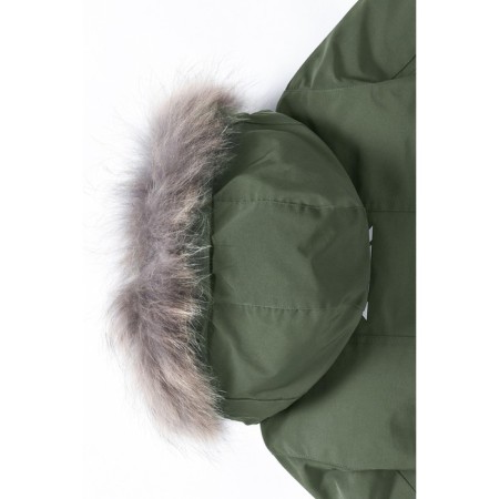 Winter park for a boy, height 146 cm, khaki color-4