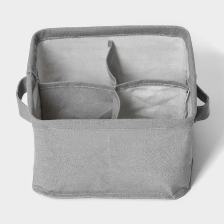 Organizer for linen LADOM, 4 cells, 20.5 × 20.5 × 12 cm, color gray color-2