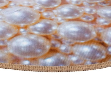 Moisture matting rug Velur Spa "Pearls", round 60 cm-2