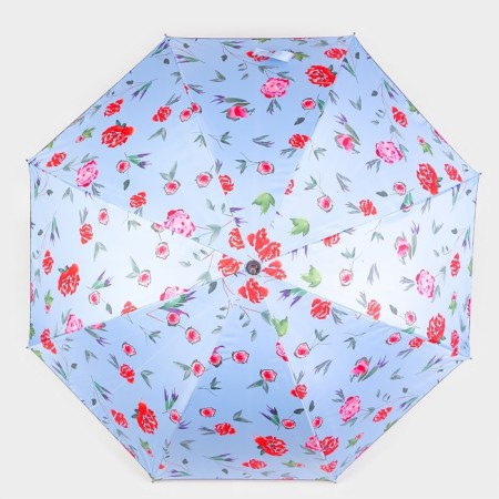 Umbrella - a semiautomatic “peonies” cane, Eponge, 8 spokes, r = 51 cm, color mix-12