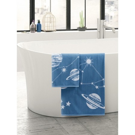 Trick Tenge Guten Morgen Galaxy, 450 gr, size 70x130 cm, blue color
