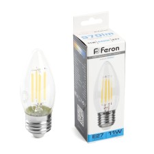 Лампа светодиодная Feron, E27, 11 Вт, 230 В, дневной свет