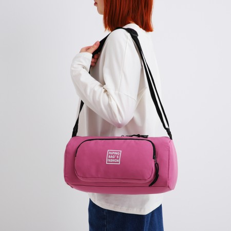 Youth bag with zipper, lilac color