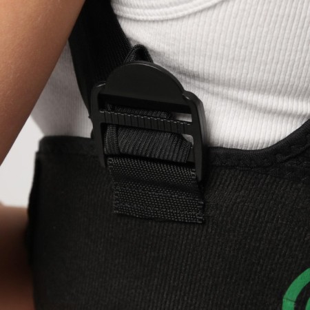 Massner-fixer for posture and lower back, on fastxes, universal size, bag, black color-6