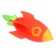 Anthistress Maglet "Rocket", with paste, MIX color, in showbox