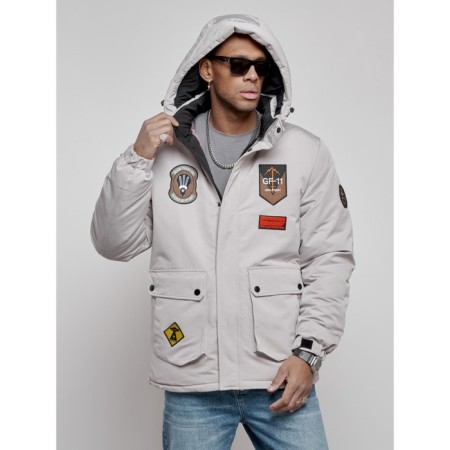 Male jacket, size 48, gray color-2