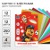 Cardboard color with sparkles, A4, 12 sheets, 12 colors, non -moped, bilateral, in the folder, 250 g/m², puppy patrol