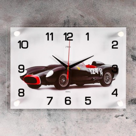 Carty clock, series: transport, "sports car", smooth move, 25 x 35 cm