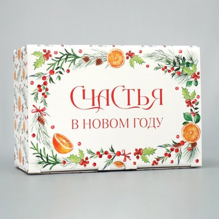 Box - Penal "Happiness", 22 x 15 x 10 cm, New Year-1