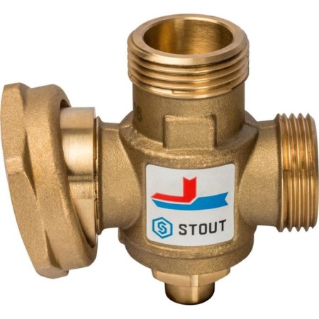 Mixing valve Stout SVM-0050-327007, 1 "X1 1/2" X1 ", internal/external/internal, 70 ° C-1