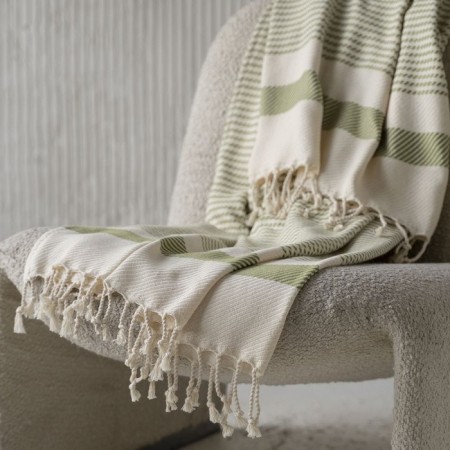 Pasionaria towel "Riza", 1200 gr, size 90x190 cm, green color-1