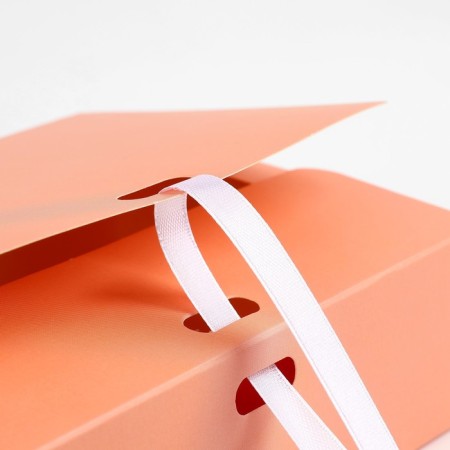Gift folding box, packaging, “peach”, 16.5 x 12.5 x 5 cm-4