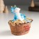 Piglite Polystone "Blue Dragon in the bathroom with coins" 10.2x7.3x10 cm