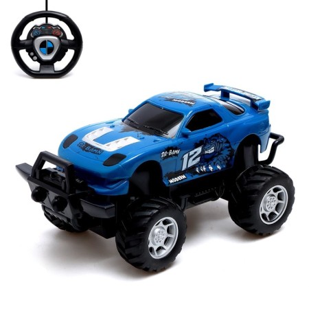 Radio controlled machine "Speed", it works from batteries blue color