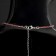 Set 2 objects: earrings, necklace "Phoenix" drop in rhinestones, red color in silver, 35 cm