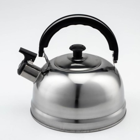 A kettle with a stainless steel whistle "family", 2.5 l, chrome -colored color
