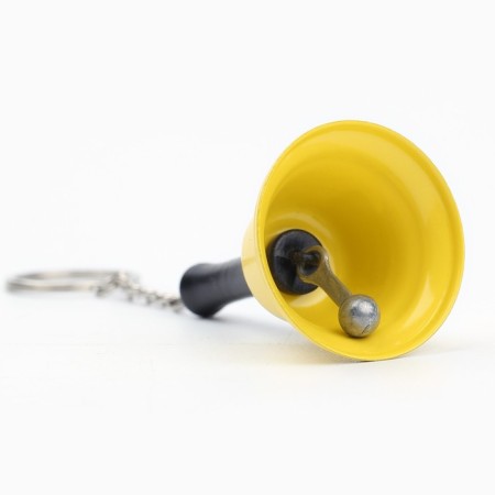 Bell bell "Bella", 6 x 4 cm, yellow-1
