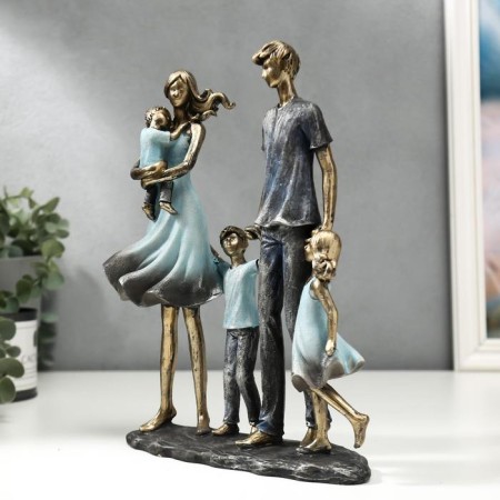 Souvenir Polystone "Big Family" 26.5x7.5x21 cm-1