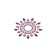The set of stickers is black + pink Breast & Pubic Jewelry Crystal Staker, 2 pcs.