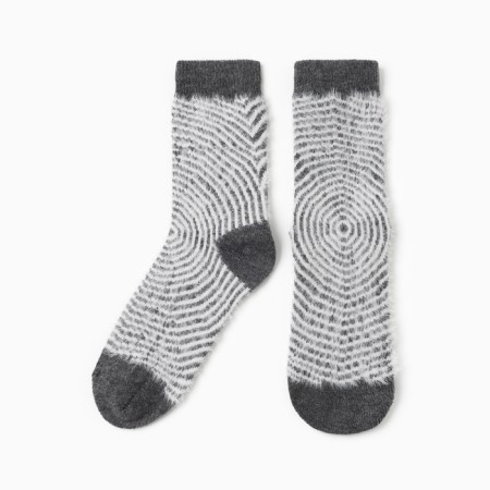 Women's terry socks minku, gray color, rr 36-41