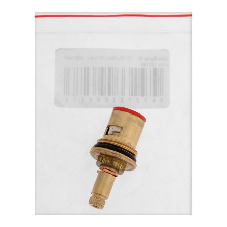 Kran-Buks 102185, 1/2 ", 24 slots, 90 degrees, short rod, brass-3
