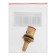 Kran-Buks 102185, 1/2 ", 24 slots, 90 degrees, short rod, brass