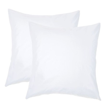 A set of pillowcases atra 70x70cm 2pcs, white color, poplin 110g/m² 100% cotton