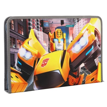 A4 labor folder with a pencil case, on a zipper, textiles, transformers-7