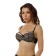 Women's bras of Lengy, size 80c, black color with silver peon