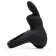 Erective ring with vibration Happy Rabbit, Black