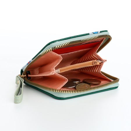 Children's wallet with lightning, green color-5