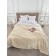 Mousse plaid, size 200x220 cm, beige color