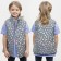 Vest for girls, height 116 cm, silver color
