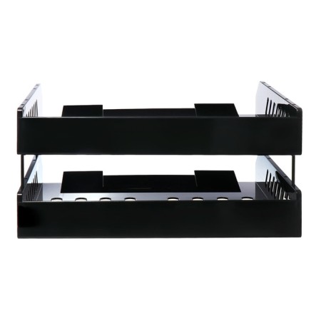 A set of paper trays is horizontal sity, set 2 pieces, on metal rods, black-12