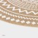 Serving napkin on the table "Africa", d = 38 cm, white color