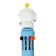 Automatic ballpoint handle 10 color, rod 0.7 mm, "astronaut", mix