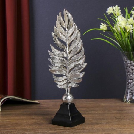 Souvenir Polystone "Peryshko" silver 32x12.5x7 cm