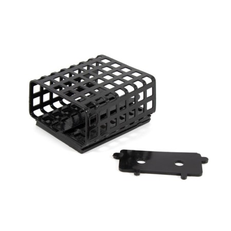 Feeding feeder Yaman rectangular 100 g, metal, removable plastic bottom, packaging 10 pcs. 10694-5