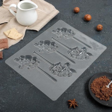 Form for chocolate and candy "Unicorn", 5 cells, 24 × 18.5 × 1 cm-2