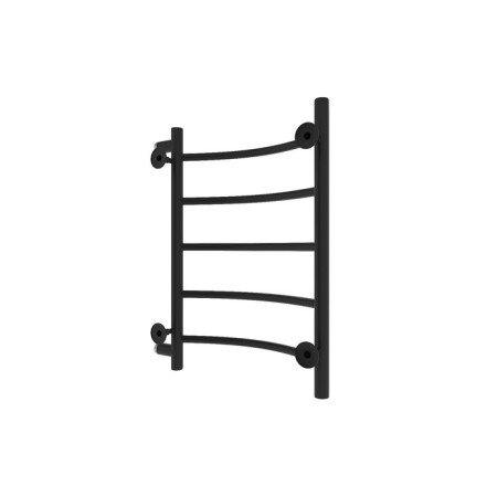 Water towel "Sanprise" Classic P5, 500x600 mm, side connector, black matte-5