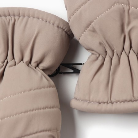 Winter children's mittens minku, beige color, 18cm-3